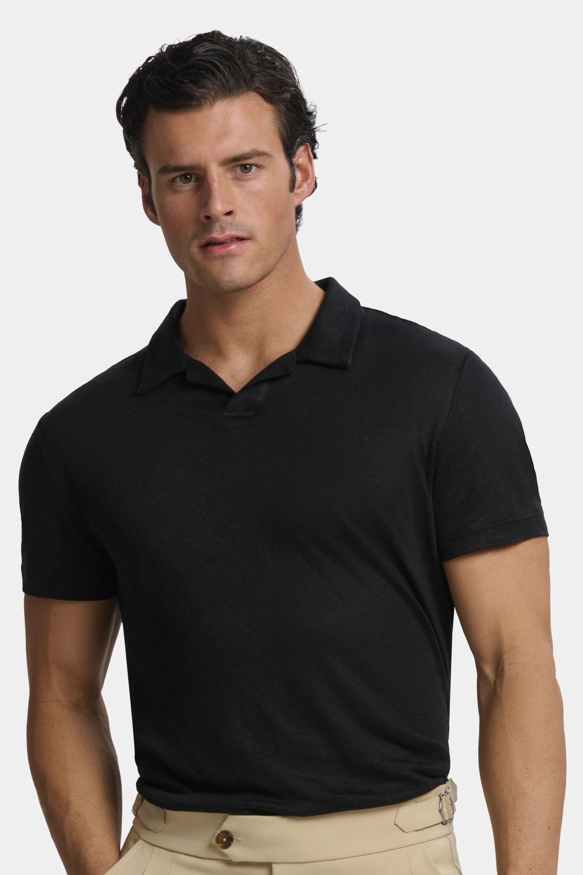 THE CLASSIC LINEN SLIM POLO - Image 2